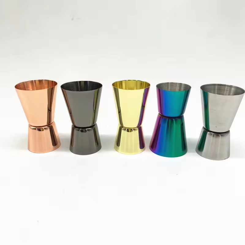 Hot Sales Custom 304 Stainless Steel Wine Jigger Metal Barware for Cocktail for Home Kitchen Travel Party Wedding Christmas