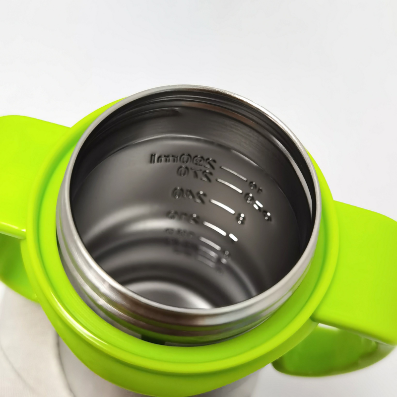 Custom Logo High Quality 290ml Stainless Steel Baby Feeding Bottle BPA Free With Small Size Available in PP and Silicon