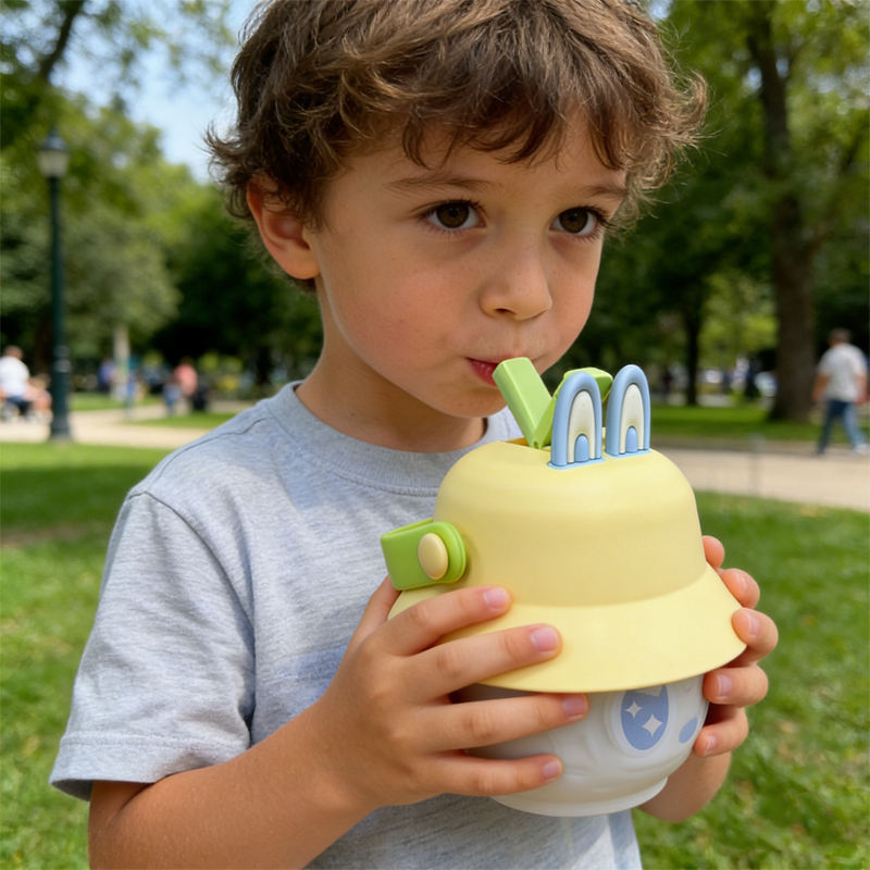 420ml Large Capacity Modern Insulated Straw Cup for Kids