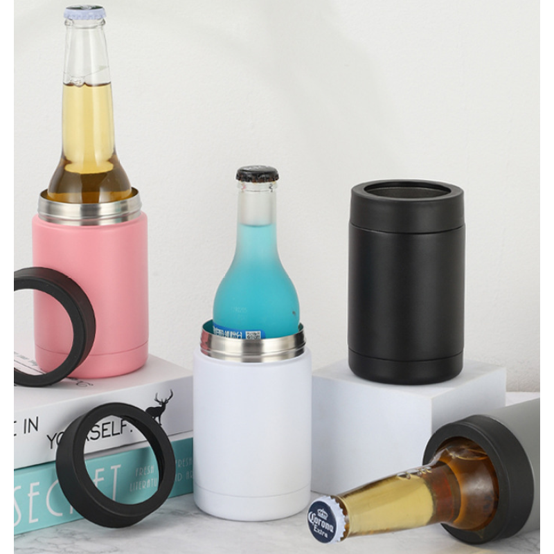 Minimalist Design 12 oz Can Cooler for Cola & Beer Party Usage for Cooling Safe Metal Material Insulation Vacuum Can Cooler