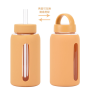 Hot Sell 800ml Wholesale Clear Glass Water Bottle With Silicone Sleeve Outdoor Portable Water Cup for Travel