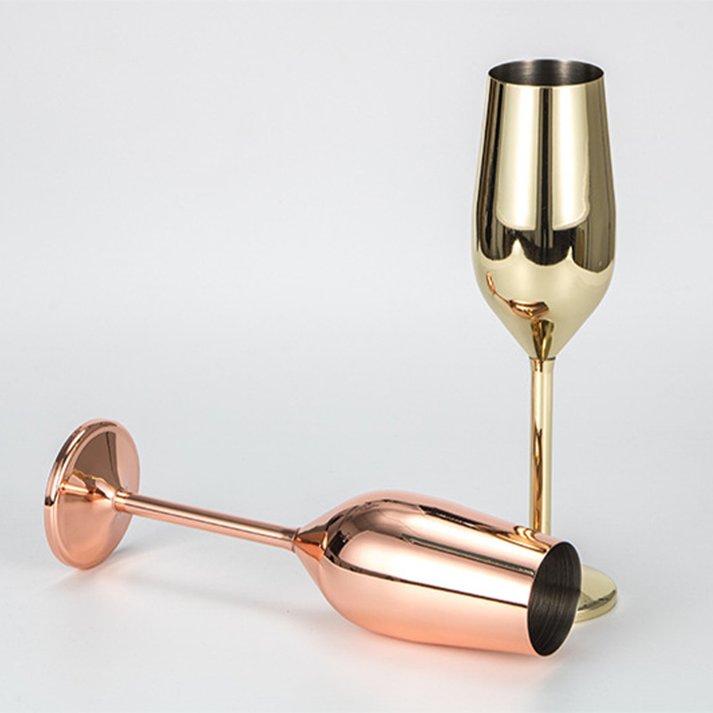 Luxury Stainless Steel Unbreakable Wine Goblet 250ml