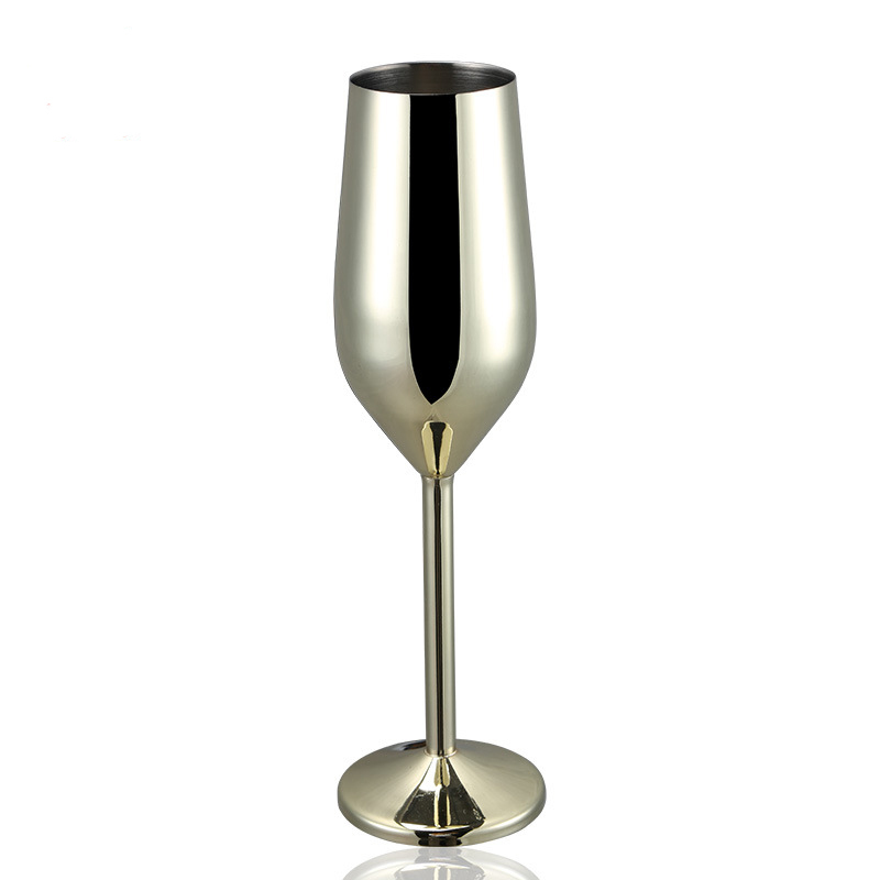 Luxury Stainless Steel Unbreakable Wine Goblet 250ml