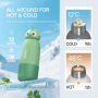 New Cartoon Cute Insulated Sport Vacuum Double Wall Water Bottle Stainless Steel Water Bottle with Lid