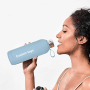 Wholesale Stock 350ml 500ml 750ml Portable Vacuum Flask Thermo Insulation Cold/Hot Water Bottle Logo Design Style with Strap Lid