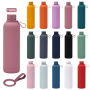 Wholesale Stock 350ml 500ml 750ml Portable Vacuum Flask Thermo Insulation Cold/Hot Water Bottle Logo Design Style with Strap Lid