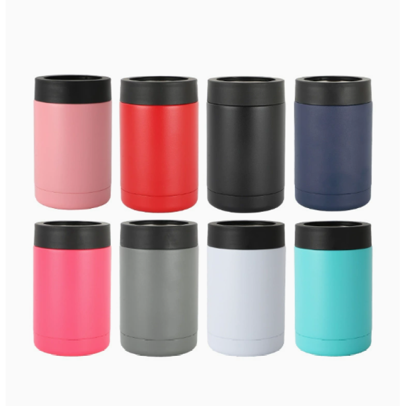 Custom Logo 12oz Double Wall Vacuum Insulated 304 Stainless Steel Can Cooler for Beer&Wine Classic Design Can Cooler