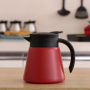 680ml Metal Material Insulated Coffee Pot High Value Double Wall Vacuum Warm Water Kettle Office Mini Coffee Maker Household