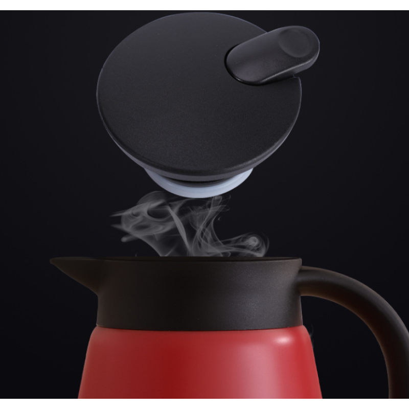 680ml Metal Material Insulated Coffee Pot High Value Double Wall Vacuum Warm Water Kettle Office Mini Coffee Maker Household
