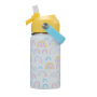 Custom 18oz Cute Space Stainless Steel Thermos Bottle with Straw Kids Portable Camping Vacuum Insulated Water Bottle