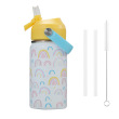 White rainbow + yellow lid