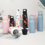 Customization Color Eco-Friendly Tumbler 420ml 630ml Portable Vacuum Sports Flask Double Wall Vacuum Insulation with Lock Lids