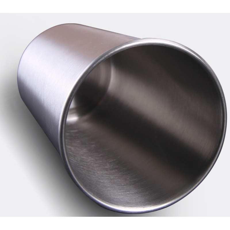 Custom Single-Layer 304 Stainless Steel Crimped Beer Mug Portable Office Coffee Cup Convenience United States Europe