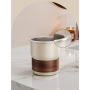 300/500ml  304 Stainless Steel Drinking Cup with Wood Grain Grip Ring Vintage for Home Dorm Kids Outdoor Use