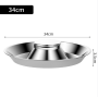 2025 Hot Sale Pure Silver Color Circular Pet Bowl Premium Stainless Steel Recycled Feeding Water Bowl Multiple Sizes Available