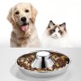 2025 Hot Sale Pure Silver Color Circular Pet Bowl Premium Stainless Steel Recycled Feeding Water Bowl Multiple Sizes Available