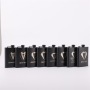 OEM Portable Mini Stainless Steel Flask 6oz/7oz/8oz Square Hip Flask Wooden Body Leather Wrap for Whisky Alcohol Wine Drinking