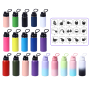 Custom Logo Metal Travel Thermos Flask Stainless Steel Reusable Wide Mouth Vacuum Water Bottle for Adults Keep Hot and Cold 24H