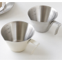 Thick 304 Stainless Steel 100ml Coffee Extraction Cup with Scale and Spout Coffee Cup and Milk Jug Espresso Cups Measuring Cup