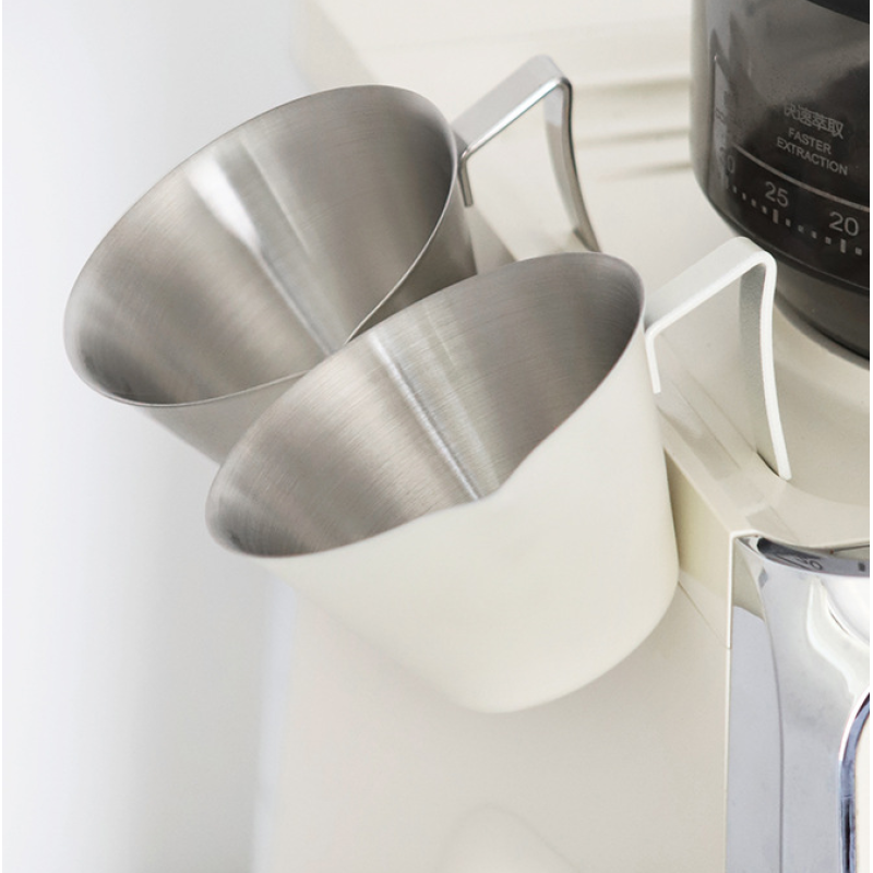 Thick 304 Stainless Steel 100ml Coffee Extraction Cup with Scale and Spout Coffee Cup and Milk Jug Espresso Cups Measuring Cup
