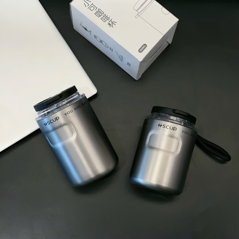  260ml 350ml Mini Stainless Steel Vacuum Coffee Cup with Straw Travel
