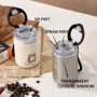  260ml 350ml Mini Stainless Steel Vacuum Coffee Cup with Straw Travel