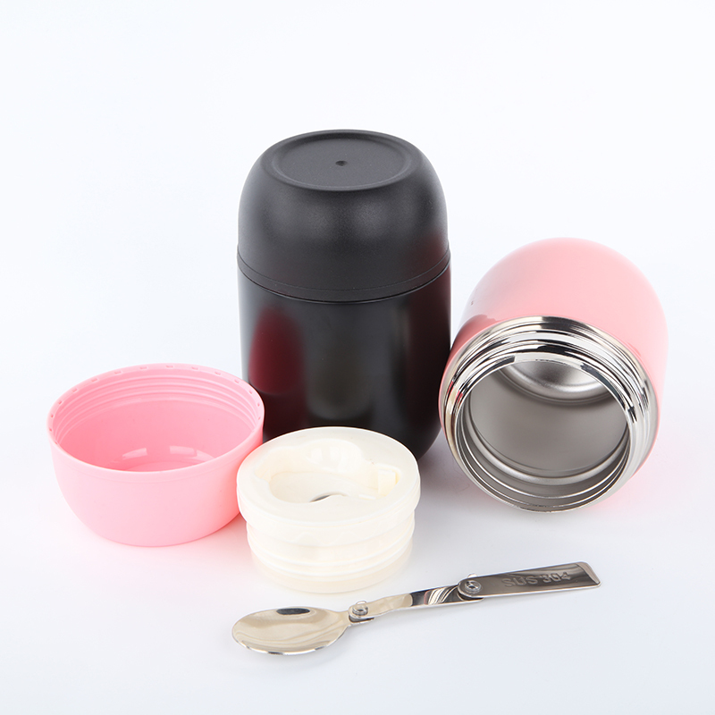 Wholesale 450ml Double Wall Stainless Steel Thermos Vacuum Food Jar Food Flask Travel School Kid Thermal Soup Container