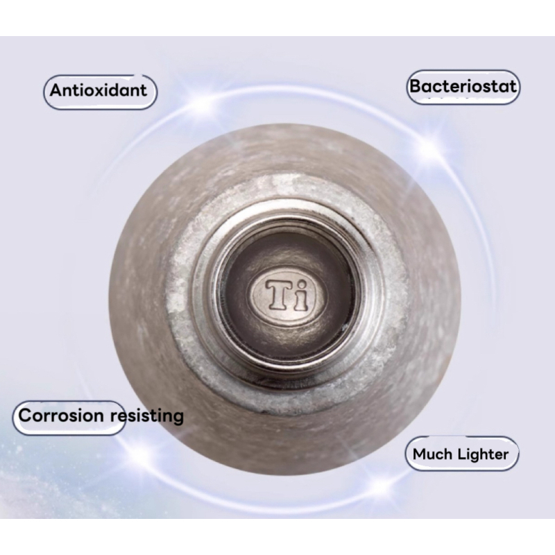 In Stock Pure Titanium Thermal Cup for Women Portable Travel 330ml Water Bottle Novelty Gifts