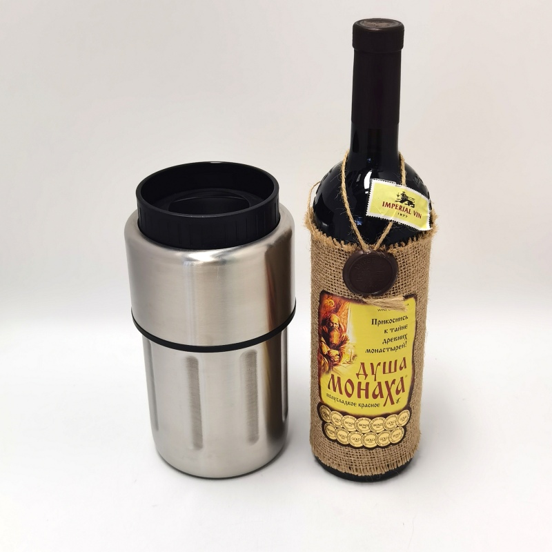 2026 New Model Eco-friendly 750ml Double Wall Stainless Steel Vacuum Cooler Bottle for Wine/Beer Chillers for Parties/Gifts