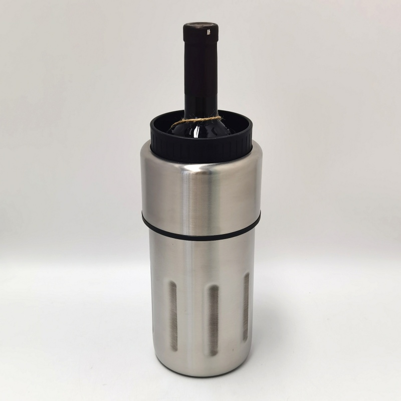 2026 New Model Eco-friendly 750ml Double Wall Stainless Steel Vacuum Cooler Bottle for Wine/Beer Chillers for Parties/Gifts