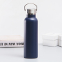 Eco-Friendly Customized 500ml 750ml Double Wall Metal Sport Water Thermos Flask Standard Mouth for Cycling Promotions
