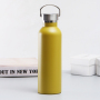 Eco-Friendly Customized 500ml 750ml Double Wall Metal Sport Water Thermos Flask Standard Mouth for Cycling Promotions