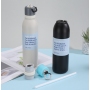 Best-selling 304 Stainless Steel Double Wall Insulated Drink Thermos Cup High Appearance Level Outdoor Sports Portable Water Cup
