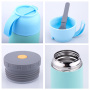 Modern Food Safe Camping Lunch Box 18/8 Stainless Steel Double Wall Vacuum Thermos 450ml/650ml Keep Warm Food Container