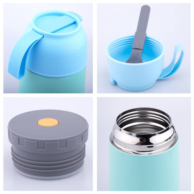 Modern Food Safe Camping Lunch Box 18/8 Stainless Steel Double Wall Vacuum Thermos 450ml/650ml Keep Warm Food Container