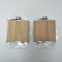 Elegant Mini Hip Flask With Leather Portable Custom Logo Color Pocket Flask Comfortable Luxury Alcohol Flask