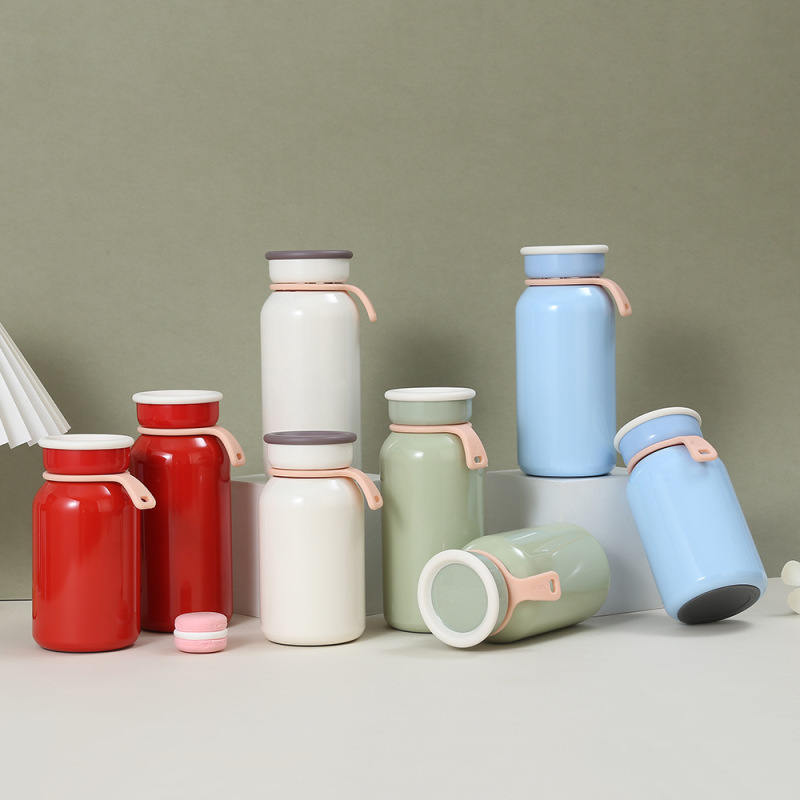 Wholesale Custom 300ml 400ml Leakproof Double Wall Vacuum Thermos Flask Stainless Steel Insulated Reusable Sport Water Bottle