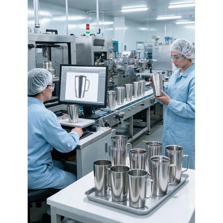 What are the typical lead times for private label drinkware production and rapid prototyping?