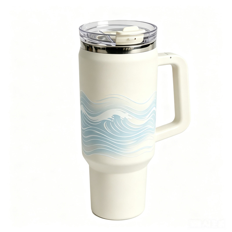 Luxury Insulated Stainless Steel Car Tumbler Coffee Cup with SK Lid - Customizable & Reusable Sublimation Design for Travel & Office