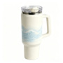 Luxury Insulated Stainless Steel Car Tumbler Coffee Cup with SK Lid - Customizable & Reusable Sublimation Design for Travel & Office