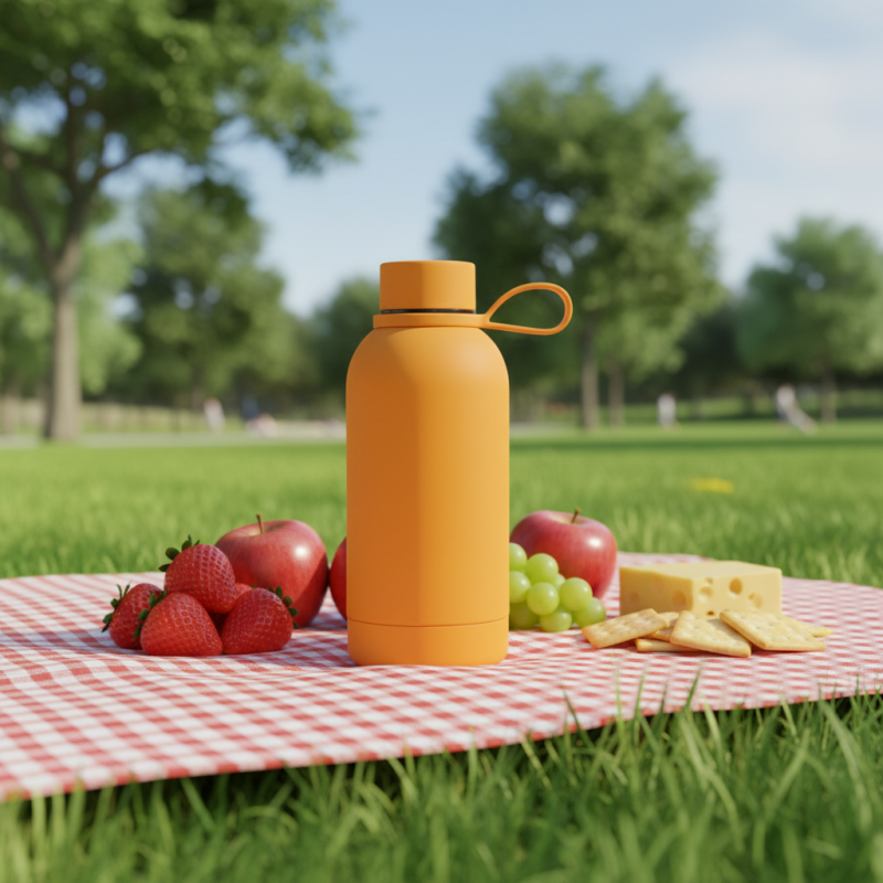 Large Capacity Classic Stainless Steel Thermos Flask 12-24 Hours Thermal Insulation Foldable Eco-Friendly for Outdoor Sports