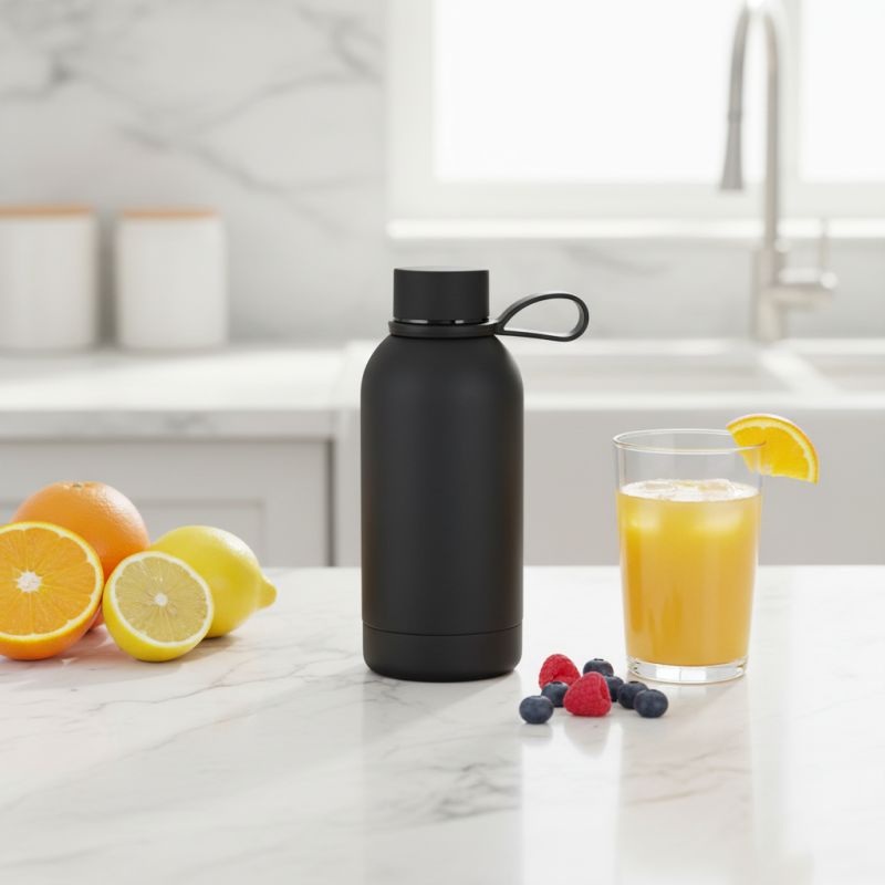 Large Capacity Classic Stainless Steel Thermos Flask 12-24 Hours Thermal Insulation Foldable Eco-Friendly for Outdoor Sports
