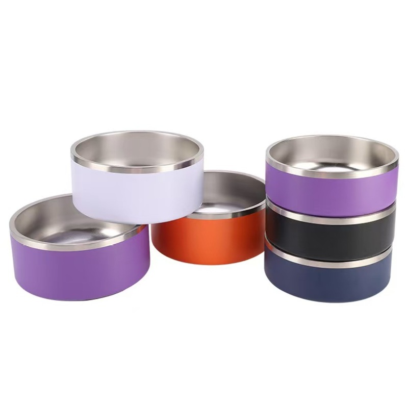 42Oz 64Oz Stainless Steel Vacuum Insulated Eco-Friendly Dog Basin Buckle Feeding Pet Bowl Grain Bowl Wholesale Customization