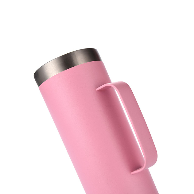 Stainless Steel Vacuum Insulated Cup Steel Handle Customizable Colors 12-24 Hours Thermal Insulation Eco-Friendly Business Gift