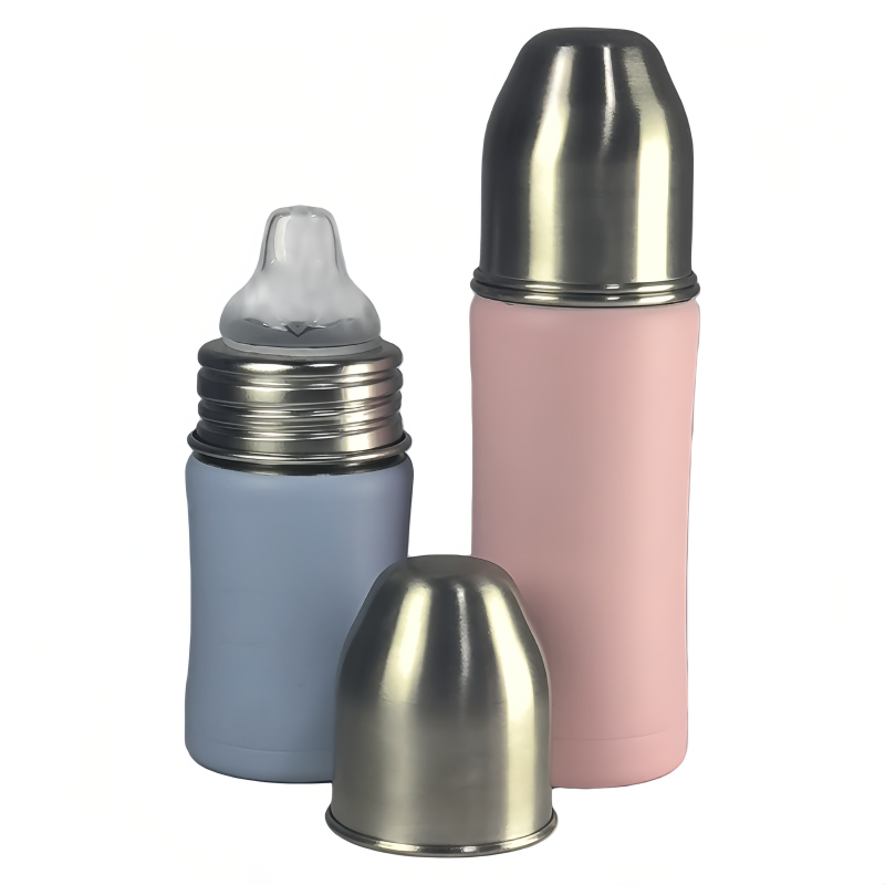 FDA Approved Wholesale Stainless Baby Water Bottles with Nipple 180ml/270ml Customized Logo Milk Feeding Bottle