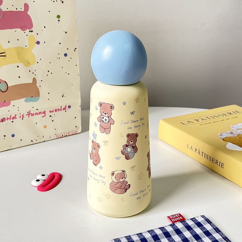 316 Stainless Steel Ball Mug 350ml Creative Cute Cartoon Design for Students Sports Cup for Back to School