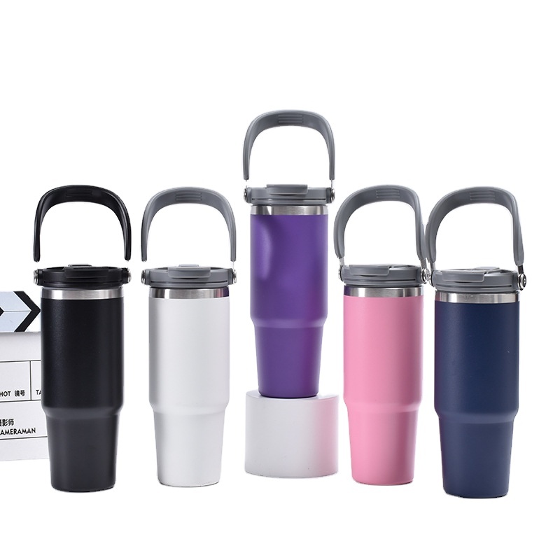 Ready for Ship  Stainless Steel Stocked Tumbler Double Wall Vacuum Insulated Office Cup Slider Lid 12-24 Hours Thermal