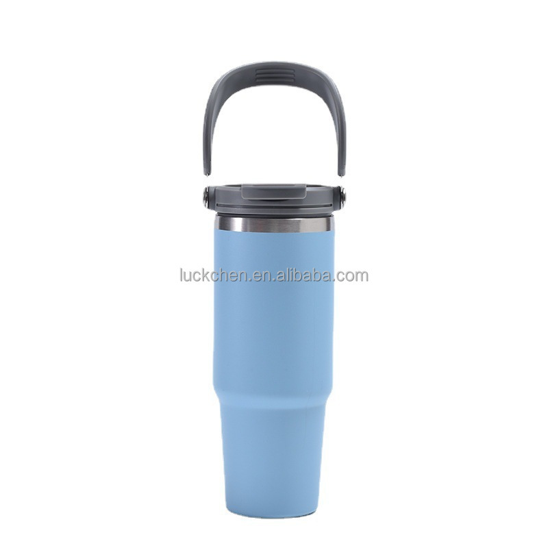 Ready for Ship Stainless Steel Stocked Tumbler Double Wall Vacuum Insulated Office Cup Slider Lid 12-24 Hours Thermal
