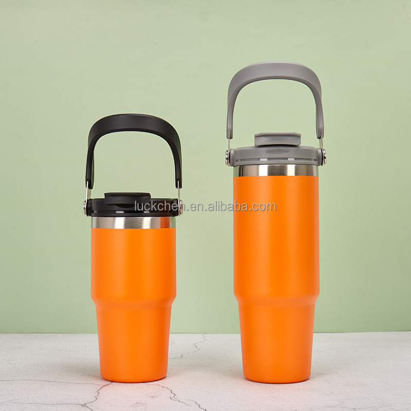 Ready for Ship Stainless Steel Stocked Tumbler Double Wall Vacuum Insulated Office Cup Slider Lid 12-24 Hours Thermal