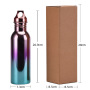 Stainless Steel Vacuum Insulated Water Bottle 12-24 Hours Thermal Insulation Eco-Friendly Foldable Design Portable Large